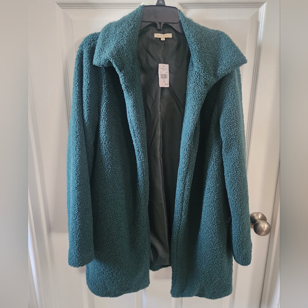 Kate & Sam Emerald Green Teddy Bear Coat